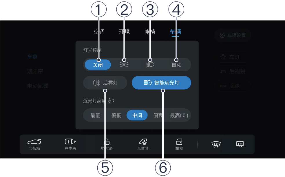 H53组合灯光开关-EV